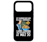 Carcasa para iPhone 17 Pro MAX Funny Marathon Runner Carbo Loading Mile 20 Joke