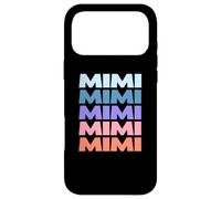 Carcasa para iPhone 17 Pro MAX Funny Modern Repeated Text Design Mimi Grandmother
