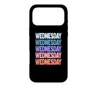 Carcasa para iPhone 17 Pro MAX Funny Modern Repeated Text Design Wednesday