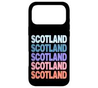 Carcasa para iPhone 17 Pro MAX Funny Modern Repetitive Text Design Scotland Edinburgh