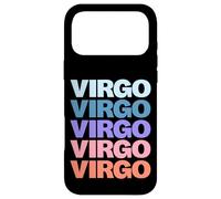 Carcasa para iPhone 17 Pro MAX Funny Modern Repetitive Text Design Zodiac Virgo