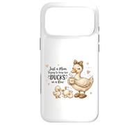 Carcasa para iPhone 17 Pro MAX Funny Mom Just a Mom Trying to Keep Her Ducks Humor