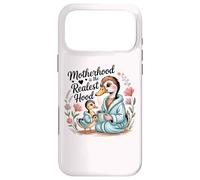 Carcasa para iPhone 17 Pro MAX Funny Motherhood Is The Realest Hood Día de la Madre Goose Mom