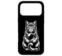 Carcasa para iPhone 17 Pro MAX Funny Mystic Cat - Bola de Cristal adivinación