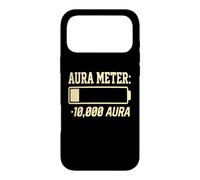 Carcasa para iPhone 17 Pro MAX Funny Negative Aura Points Farming Aura Meter Minus 10,000
