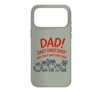 Carcasa para iPhone 17 Pro MAX Funny Raccoon Dad Yelling Raccoons Father's Day