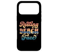 Carcasa para iPhone 17 Pro MAX Funny Resting Beach Face Summer and Beach Cute Ocean Lovers
