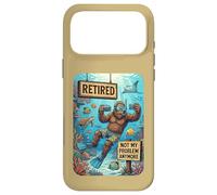 Carcasa para iPhone 17 Pro MAX Funny Retired Not My Problem Anymore Scuba Bigfoot
