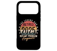 Carcasa para iPhone 17 Pro MAX Funny Retirement Retro Vintage The Legend Has Retired 2025