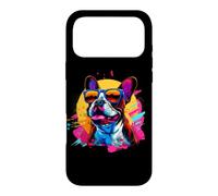 Carcasa para iPhone 17 Pro MAX Funny Retro Vintage Mens Womens 80s 90s Boston Terrier Lover