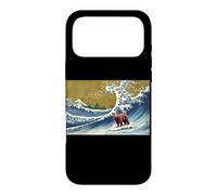 Carcasa para iPhone 17 Pro MAX Funny Retro Vintage Surfing A Great Wave Grizzly Bear Lover