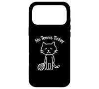 Carcasa para iPhone 17 Pro MAX Funny Sad Cat Meme No Tennis Today Jugador Deportivo Hombres Mujeres