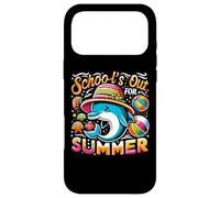 Carcasa para iPhone 17 Pro MAX Funny Schools out For Summer Teacher Kid Girls Cute Dolphin