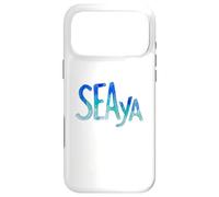 Carcasa para iPhone 17 Pro MAX Funny Sea Ya Sea Glass Watercolor Cute Beach Lovers
