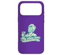 Carcasa para iPhone 17 Pro MAX Funny Self Care My Alone Time Is For Everyone's Safety Retro