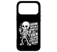 Carcasa para iPhone 17 Pro MAX Funny Skeleton Sarcastic. Arguing with Me Is Pointless.