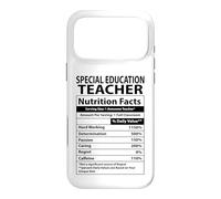 Carcasa para iPhone 17 Pro MAX Funny Special Education Teacher Nutrition Facts Label