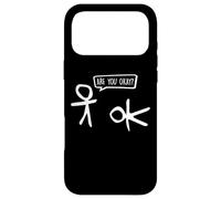 Carcasa para iPhone 17 Pro MAX Funny Stickman ¿Estás Bien? Cartoon Be Kind Good Help Support