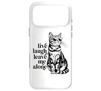 Carcasa para iPhone 17 Pro MAX Funny Sunglasses Live Laugh Leave Me Alone Tabby Cat Lover