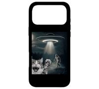 Carcasa para iPhone 17 Pro MAX Funny Surprised Cat Selfie with Sasquatch - Bigfoot Adventur