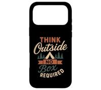 Carcasa para iPhone 17 Pro MAX Funny Think Outside Camping Naturaleza Amante de la Vida SIL