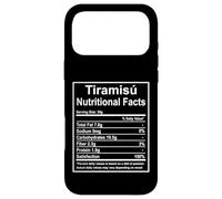 Carcasa para iPhone 17 Pro MAX Funny Tiramisú Nutritional Facts Foodie Gift
