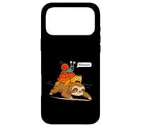 Carcasa para iPhone 17 Pro MAX Funny Turtle and Snail Riding Sloth Meme Piggyback Animals