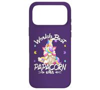 Carcasa para iPhone 17 Pro MAX Funny Unicorn Dad GNOME For Fathers Day Worlds Best Papacorn