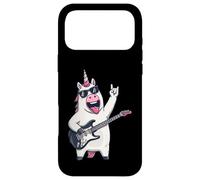 Carcasa para iPhone 17 Pro MAX Funny Unicorn Rock Music Guitarrista Gráfico Juguetón Sharp