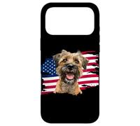 Carcasa para iPhone 17 Pro MAX Funny USA Flag 4th July Fourth America Border Terrier Lover
