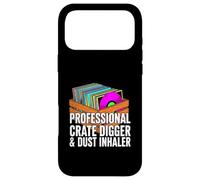 Carcasa para iPhone 17 Pro MAX Funny Vinyl Record Collector Crate Digger Dust Inhaler
