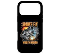 Carcasa para iPhone 17 Pro MAX Funny Welder Sparks Fly Fabricator Humor Design