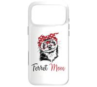 Carcasa para iPhone 17 Pro MAX Funny Womens Girls Glasses Bandana Mom Ferret Lover