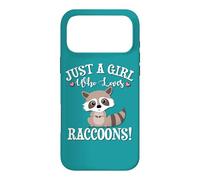 Carcasa para iPhone 17 Pro MAX Funny Womens Just A Girl Who Loves Raccoon Lover