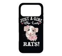 Carcasa para iPhone 17 Pro MAX Funny Womens Kids Just A Girl Who Loves Dumbo Ear Rats Lover