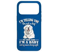 Carcasa para iPhone 17 Pro MAX Funny Womens Mom Says I'm A Baby Great Pyrenees Lover