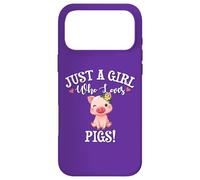 Carcasa para iPhone 17 Pro MAX Funny Womens Moms Girl Who Loves Pigs Cute Show Pig Lover