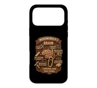 Carcasa para iPhone 17 Pro MAX Funny Woodworker Brain Woodworking Humor Carpenter
