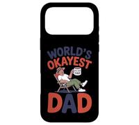 Carcasa para iPhone 17 Pro MAX Funny World'S Okayest Dad Relajante Padre Divertido
