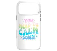 Carcasa para iPhone 17 Pro MAX Funny You Need To Calm Down Funny Retro Girls Man Women