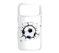 Carcasa para iPhone 17 Pro MAX Fútbol Amor Futbolista Europeo Funny Ball Burst Goal