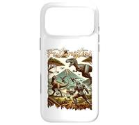 Carcasa para iPhone 17 Pro MAX Futuristic Dinosaur Battle Sci Fi Action Art Warrior