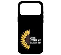 Carcasa para iPhone 17 Pro MAX Gálatas 2:20 2 20 Dios Jesucristo Cristiano Me Vive