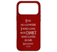 Carcasa para iPhone 17 Pro MAX Gálatas 2 20 Ya no yo, Sino Cristo Que Vive en mí
