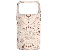 Carcasa para iPhone 17 Pro MAX Galaxy Moon Phases Celestial Aesthetic Zodiac Sign Cancer