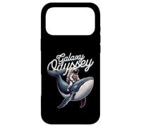 Carcasa para iPhone 17 Pro MAX Galaxy Odyssey Astronaut Riding Cosmic Whale Art