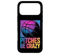 Carcasa para iPhone 17 Pro MAX Game Day Baseball Fan Pitches be Crazy para Mujer