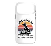 Carcasa para iPhone 17 Pro MAX Gaming Introvertido Amante De Los Perros Sin Multitudes Solo Juegos Perros