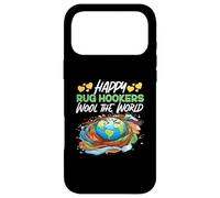 Carcasa para iPhone 17 Pro MAX Gancho de Alfombra: Happy Rug Hookers Wool The World