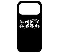 Carcasa para iPhone 17 Pro MAX Gatito Tomcat Angel and Devil de los años 90